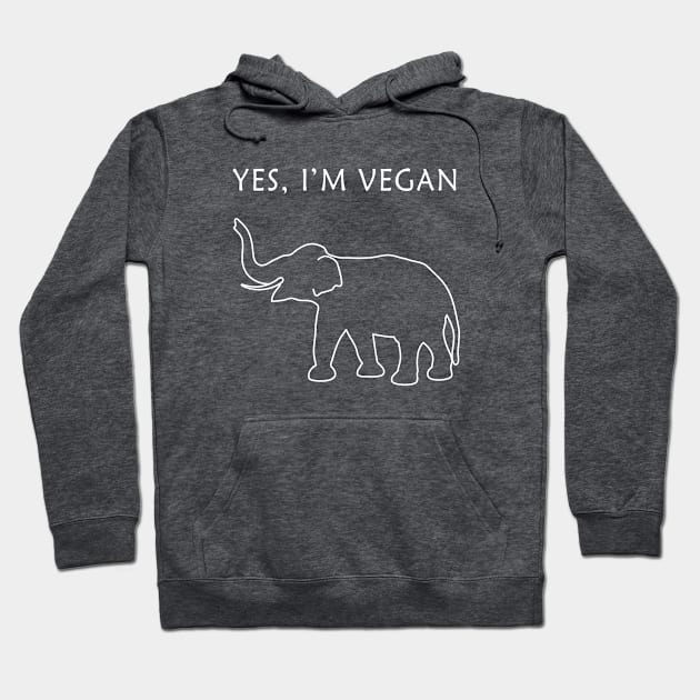 Yes, I'm vegan Hoodie by Florin Tenica